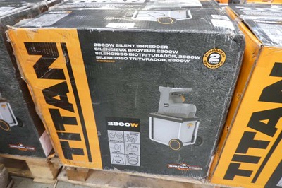 Lot Titan 240V garden silent shredder