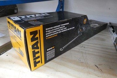 Lot Titan 50cm electric hedge trimmer (TTB823HDC)