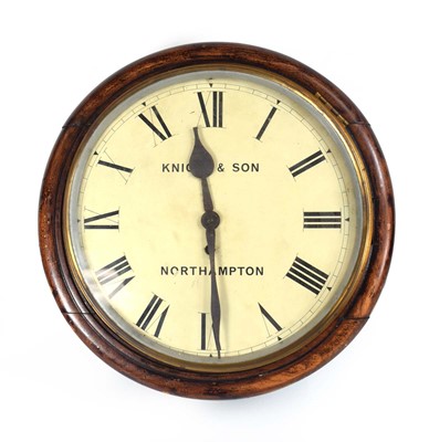 Lot 83 - An early 20th century fusee wall clock, the...