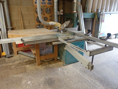 Lot 24 - Wadkin SP/130 sliding table panel saw, serial...