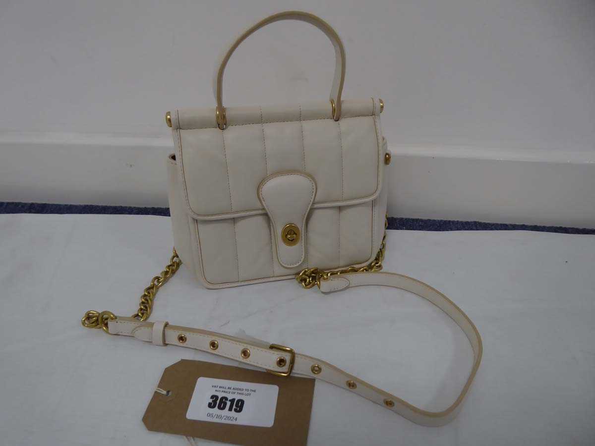 Lot 3619 - Coach small handbag in chalk