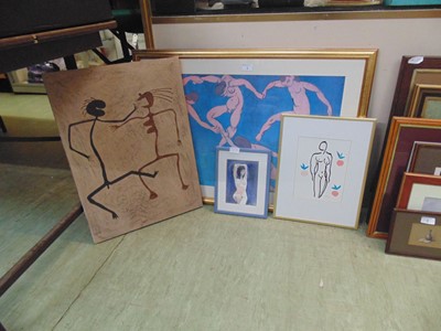 Lot 1 - A collection of four modern risqué prints...