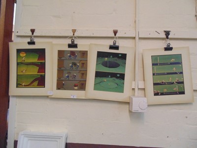 Lot 8 - A set of four mounted prints by Mordillo