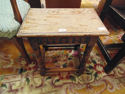 Lot 35 - A mid-20th century oak joint stool