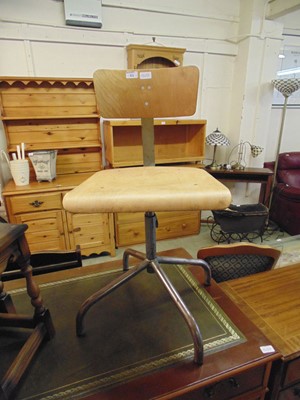 Lot 43 - A mid-20th century machinist's chair