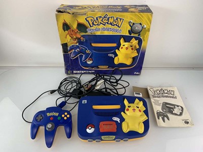 Lot Nintendo 64 Pokémon Pikachu edition, boxed