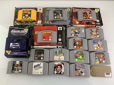 Lot 16x Nintendo 64 games to include 4x boxed...