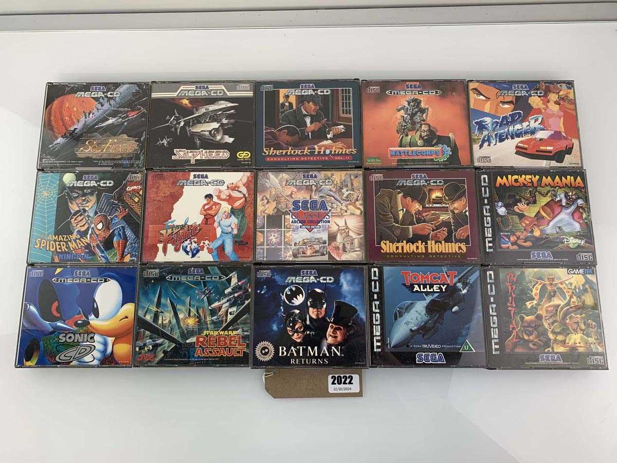 Lot 15x Sega Mega CD games to include Sonic CD,...