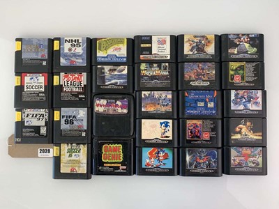 Lot Quantity of Sega Mega Drive games and Mega...