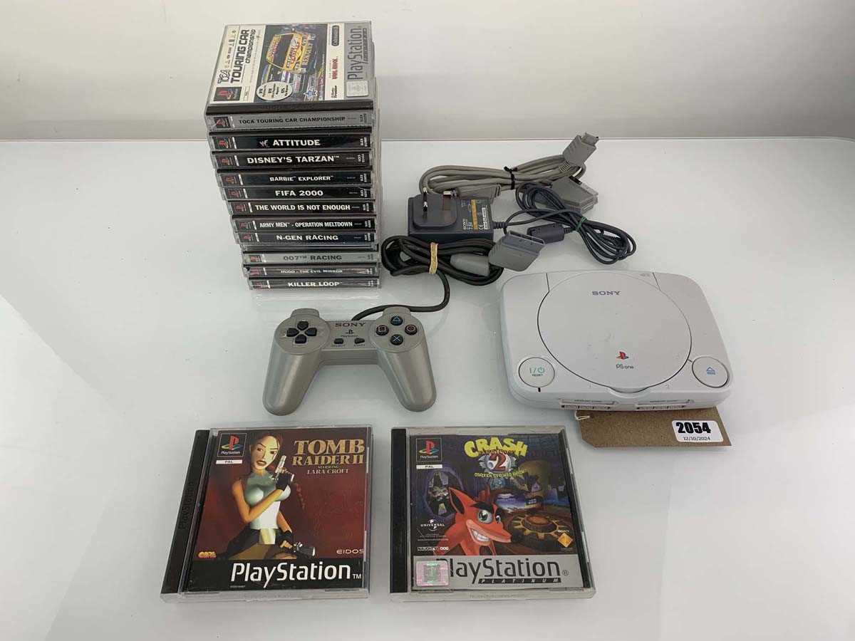 Lot Sony PlayStation 1 together with 14x...