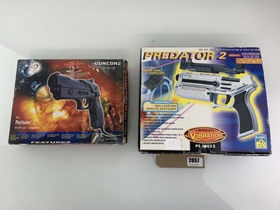 Lot Guncon 2 G/C2 together with boxed Predator 2,...