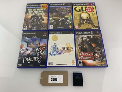 Lot 6x Sony PlayStation 2 games together with a...