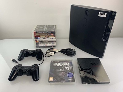 Lot Sony PlayStation 3 Slim together with 11x...