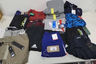 Lot 1214 - Approx. 15 items of branded clothing. To...