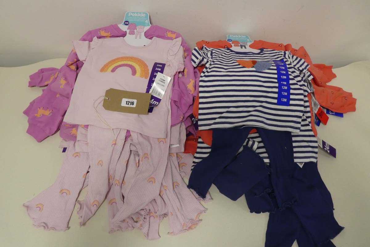 Lot 1216 - Approx. 17 children's 4 piece jogger sets with...