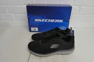 Lot 1142 - A boxed pair of men's Skechers lite weight...