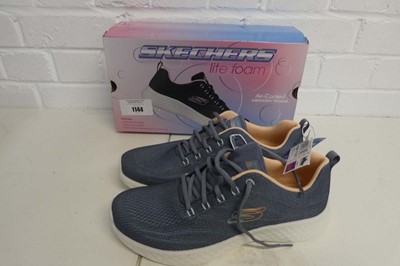 Lot 1144 - A boxed pair of women's Skechers lite foam...