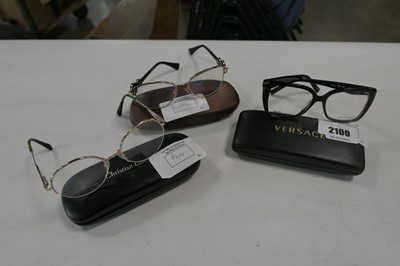 Lot 2100 - 3x glasses with prescription lenses from...