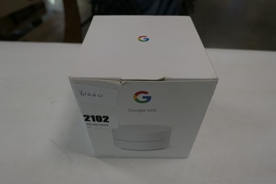 Lot 2102 - Google WiFi router in box