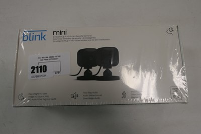 Lot 2110 - Blink Mini Smart security pack with 2 security...