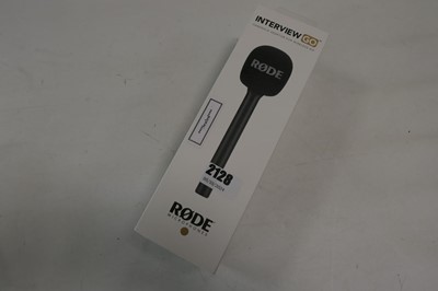 Lot 2128 - Rode Microphones handheld interview go adapter...