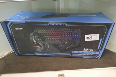 Lot 2135 - Raptor 4-in-1 Combo gaming set, sealed box