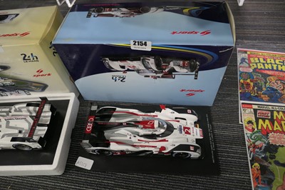 Lot 2154 - 1/18 model Sparks Audi 2014 Le Mans winning...