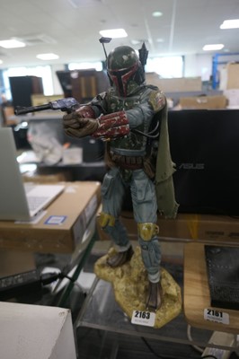 Lot 2163 - 18" Custom painted figure of Star Wars Boba Fett