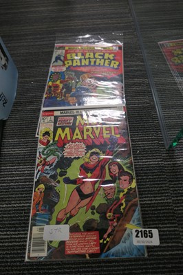 Lot 2165 - 2 bagged No. 1 Marvel comics from 1977, Ms...