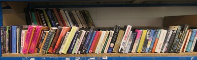 Lot 2171 - 1/2 shelf of fiction and biography books