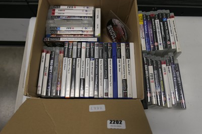 Lot 2202 - Selection of video games for Playstation 3,...