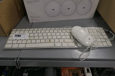 Lot 2204 - Apple keyboard and mouse