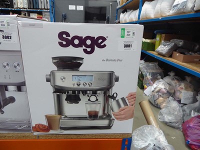 Lot 3001 - Sage Barister Pro coffee machine