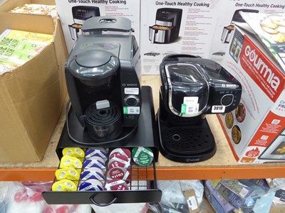 Lot 3010 - 2 Bosch Tassimo coffee machines with coffee...