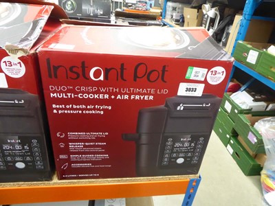 Lot 3033 - Instant pot multi cooker and air fryer