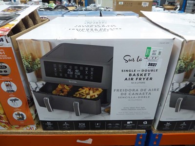 Lot 3037 - Single/Double basket air fryer