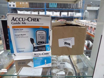 Lot 3046 - Blood Glucose meter plus box of Contour Plus...