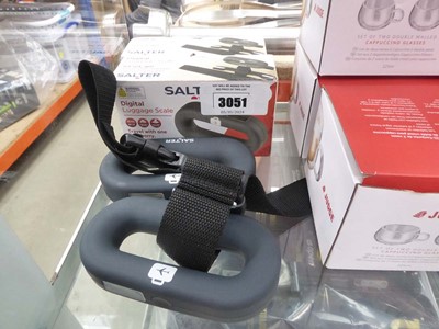 Lot 3051 - 4 Salter digital luggage scales