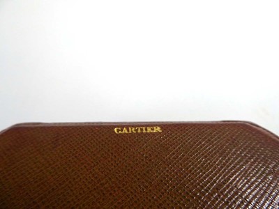 Lot Cartier 1920's rutilated quartz calling card case