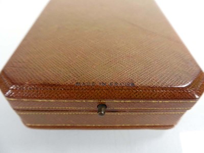 Lot Cartier 1920's rutilated quartz calling card case