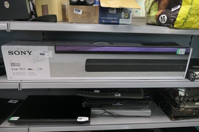 Lot 2247 - Sony A3000 sound bar, boxed