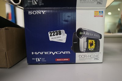 Lot 2238 - Sony DCRHC24E handicam, boxed