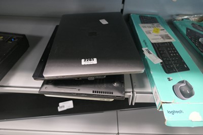 Lot 2261 - 4 laptops for spares and repairs