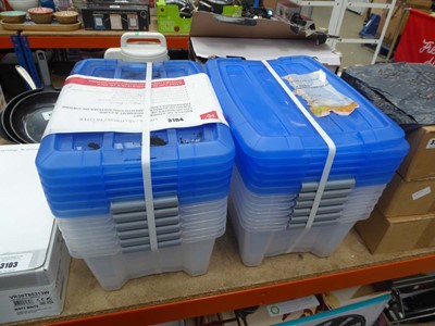 Lot 3104 - 2 stacks of 15L storage boxes