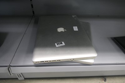 Lot 2270 - 2 Apple Mac Books for spares and repairs