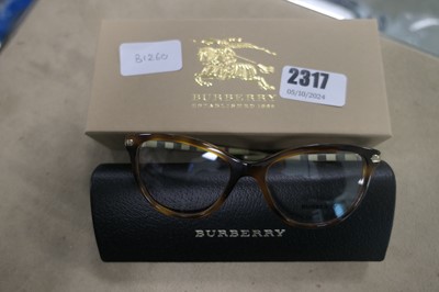 Lot 2317 - Pair of Burberry ladies glasses with box and case