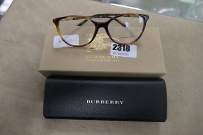 Lot 2318 - Pair of Burberry ladies glasses, box and case