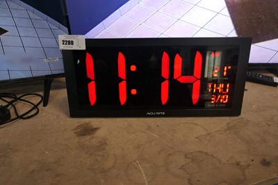 Lot 2280 - Acu-Rite digital clock