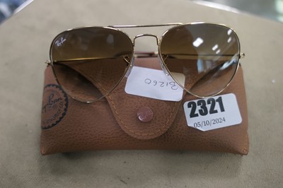 Lot 2321 - Pair of Rayban sunglasses in a case