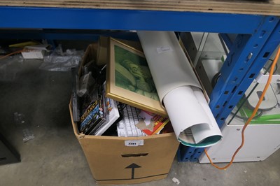 Lot 2281 - Box containing various items, to include DVDs,...